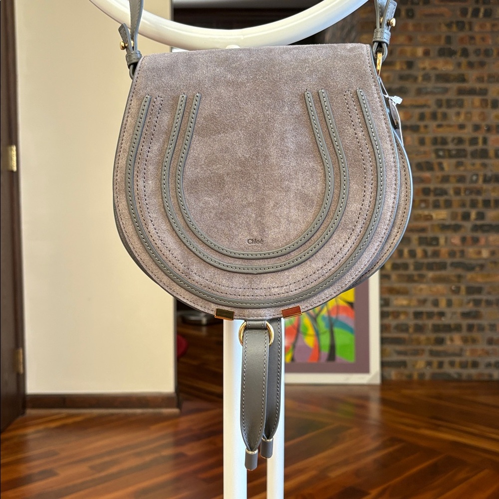 CHLOE
Marcie Crossbody Bag in Calfskin Suede Crossbody Bag, Larger Size, NEW - Picture 9 of 17